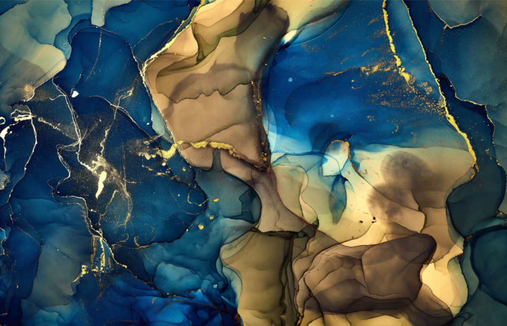 Abstract Depth Glass Wall Art