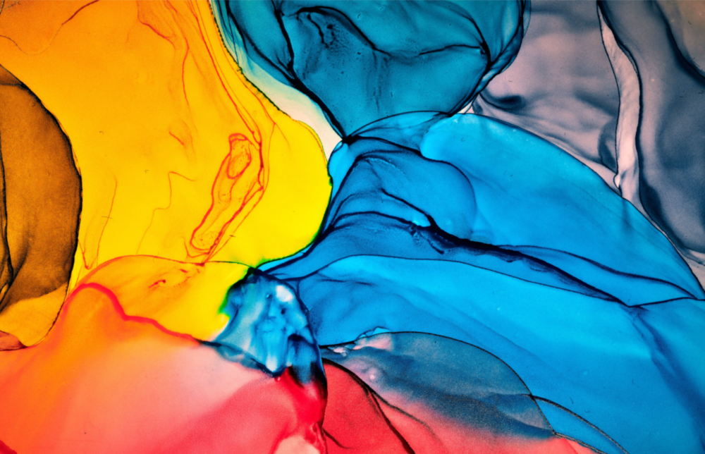 Dance of Colors Glass Wall Art