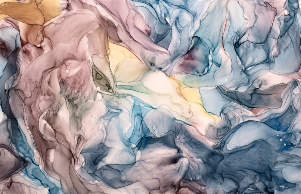 Abstract Depth Glass Wall Art