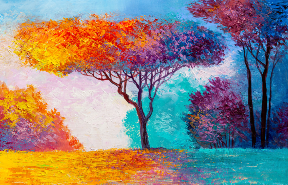 The Story of Autumn Glass Wall Art