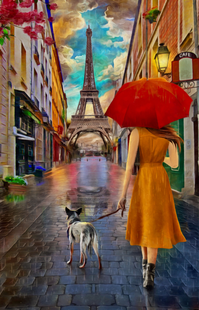 Paris Glass Wall Art