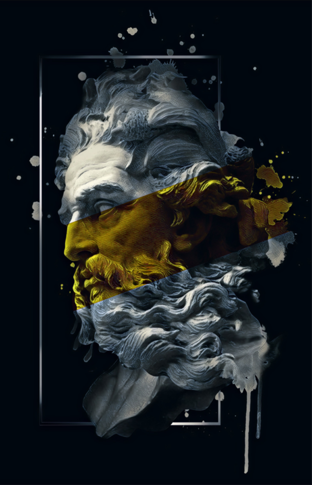 Poseidon Glass Wall Art