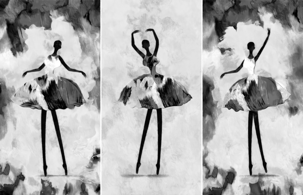 Ballerina Glass Wall Art