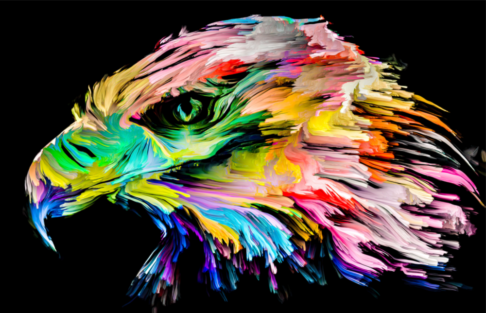 Falcon Glass Wall Art