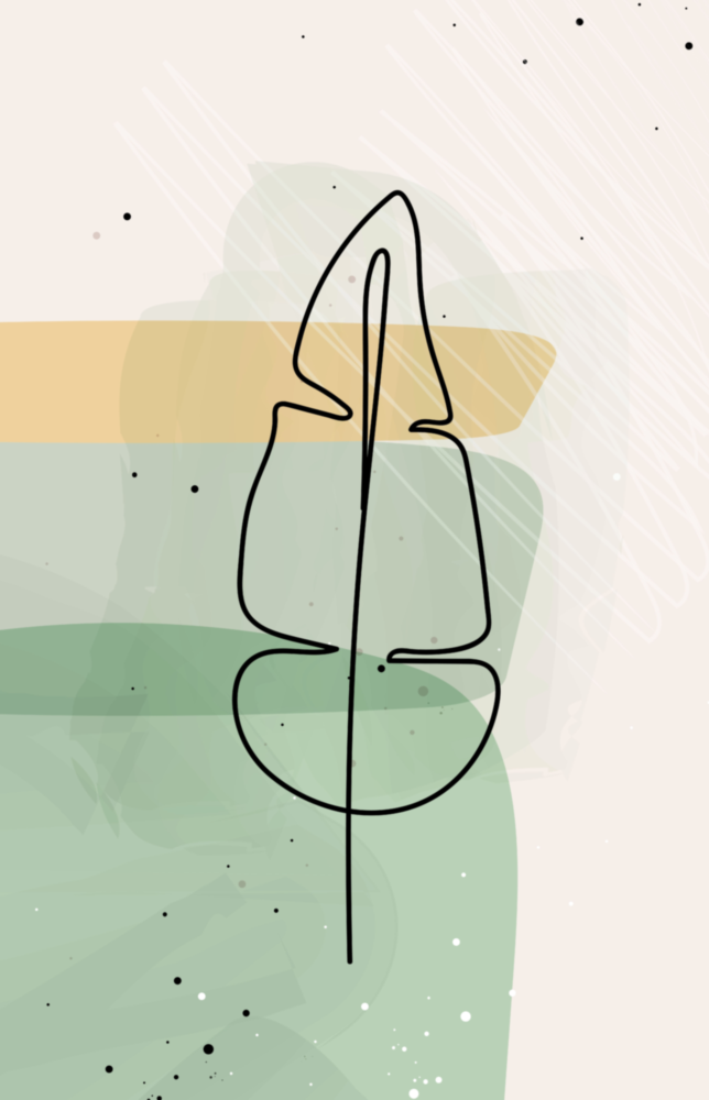 Abstract Shapes Glass Wall Art