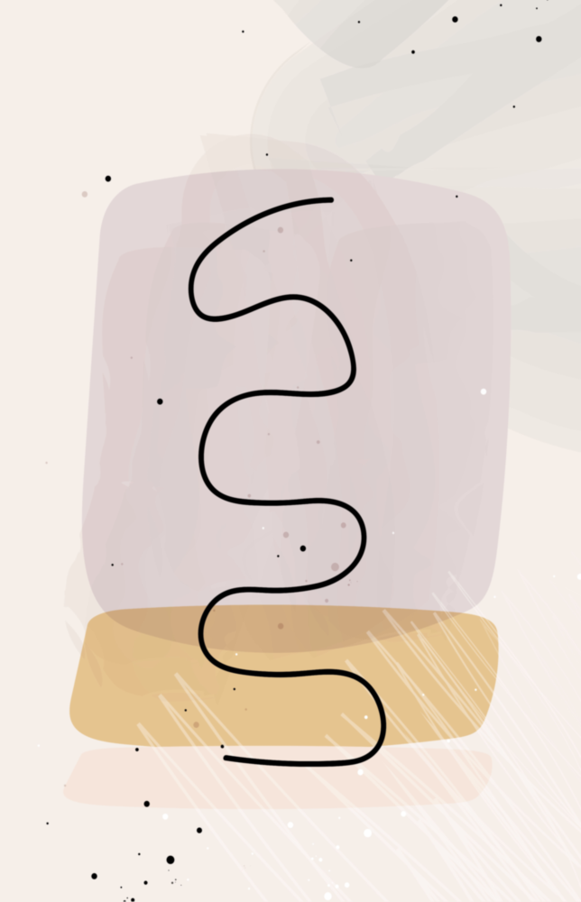 Abstract Shapes Glass Wall Art
