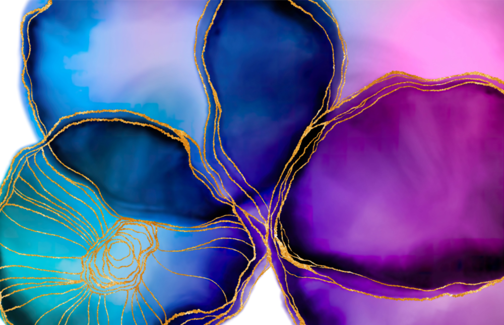 Abstract Shapes Glass Wall Art