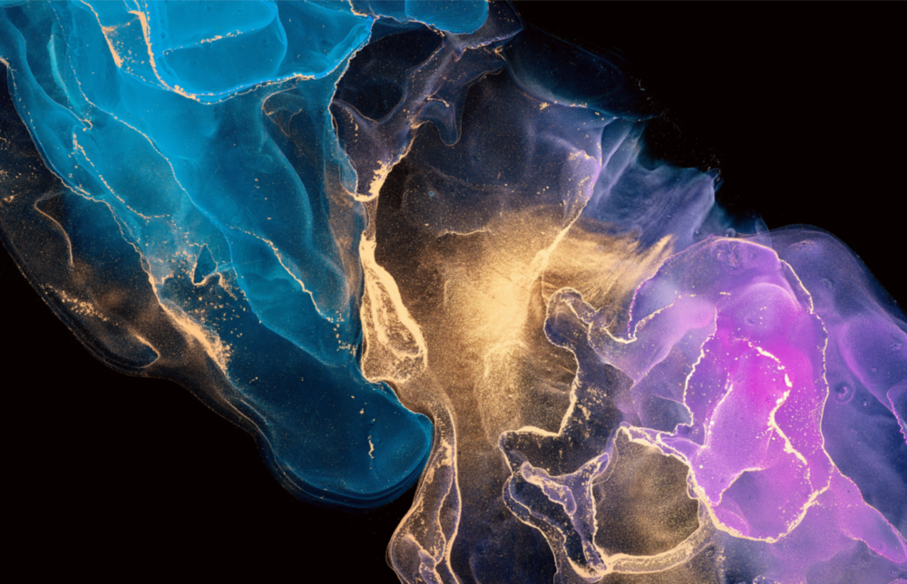 Abstract Depth Glass Wall Art