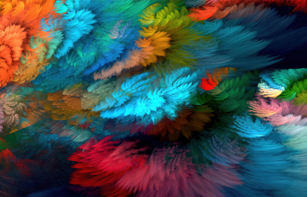 Dance of Colors Glass Wall Art