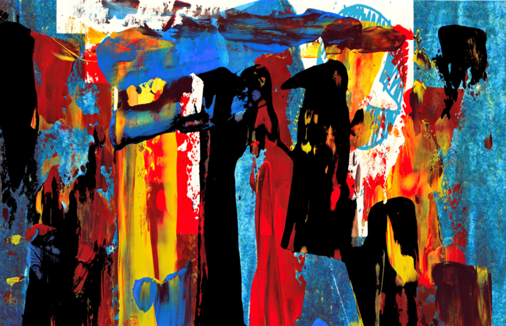 Abstract Glass Wall Art