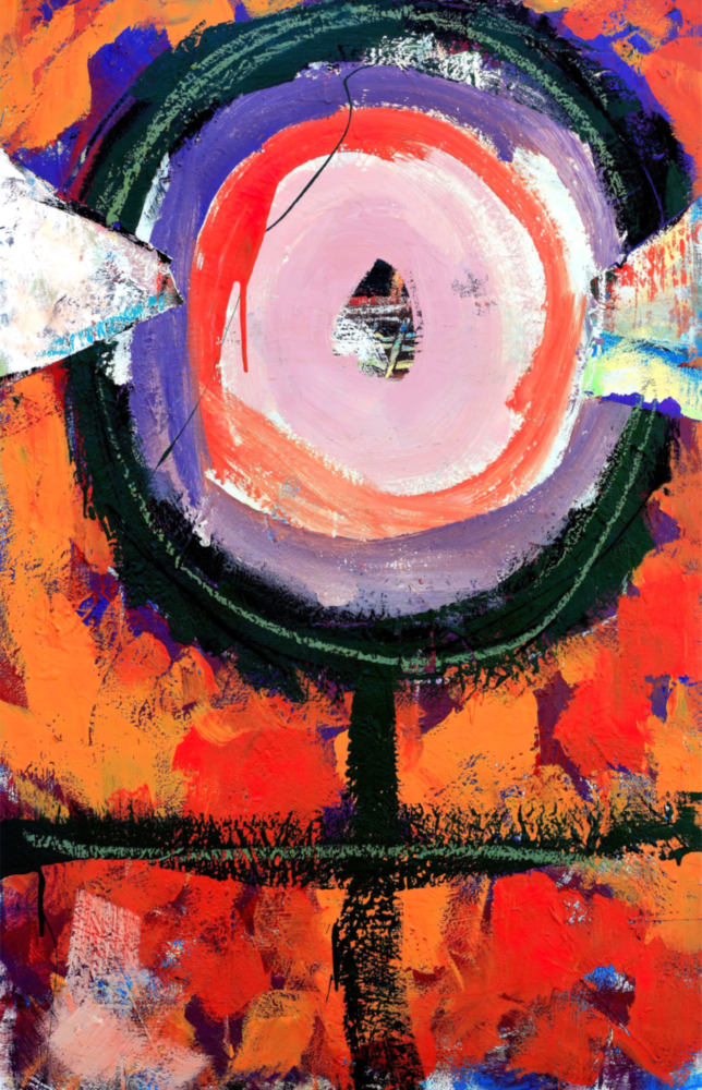 Abstract Glass Wall Art