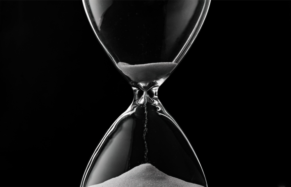 Hourglass Glass Wall Art
