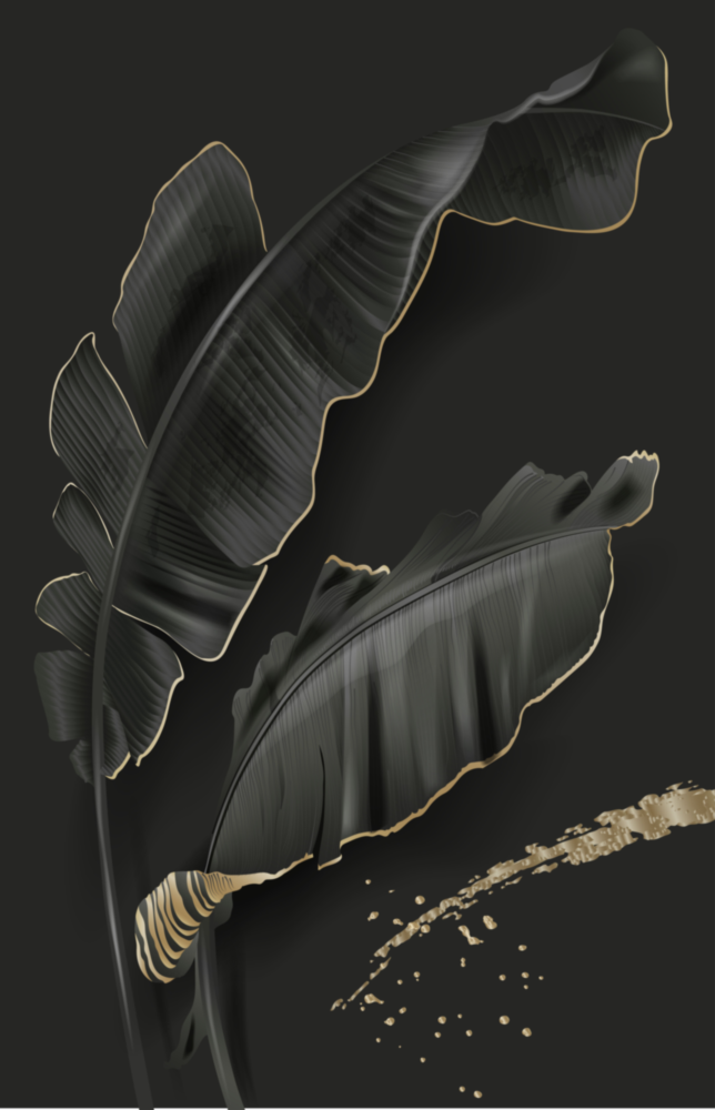 Leaf Glass Wall Art