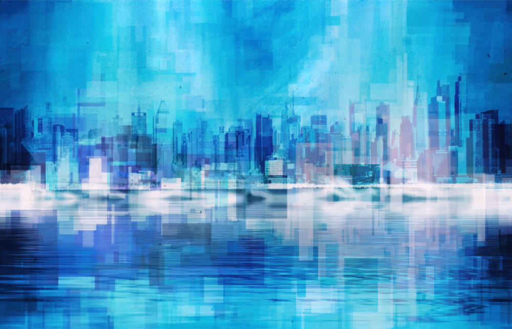 Abstract Glass Wall Art