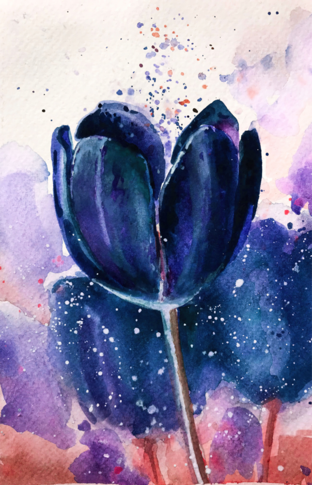 Tulip Glass Wall Art