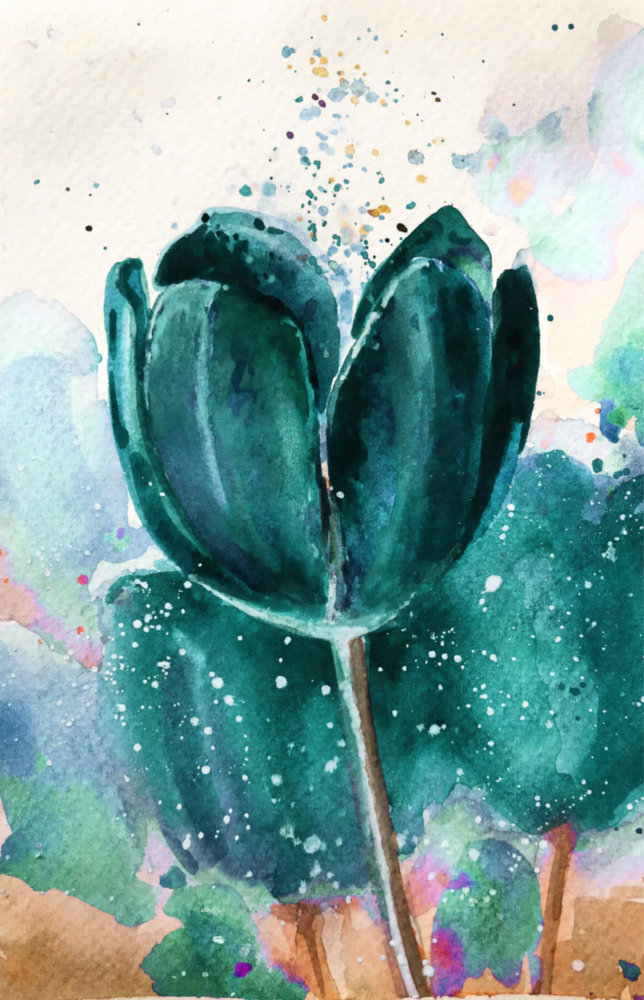 Tulip Glass Wall Art