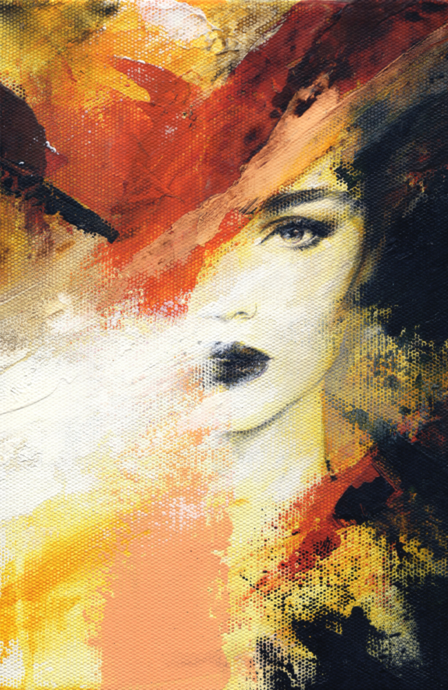 Women's Glass Wall Art