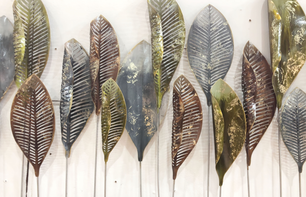 Feathers Glass Wall Art