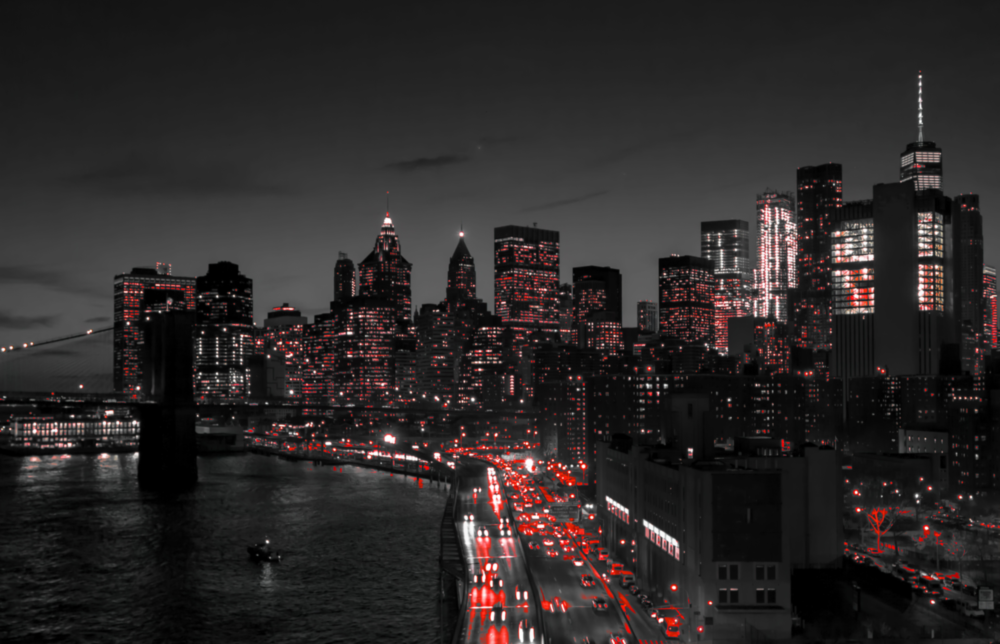 Gotham City Glass Wall Art