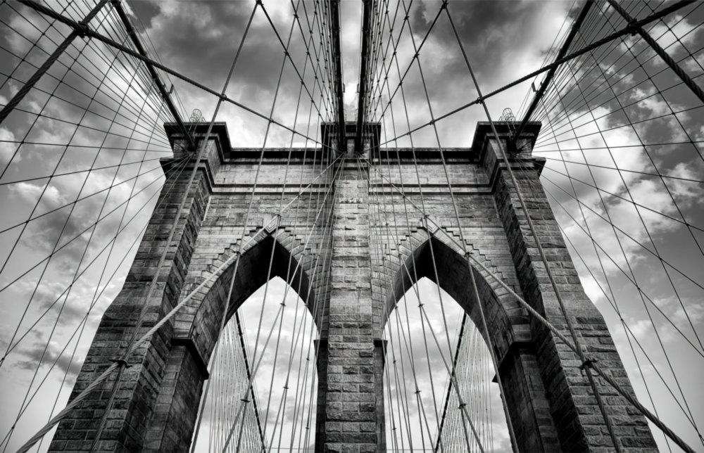 Brooklyn Bridge Glass Wall Art