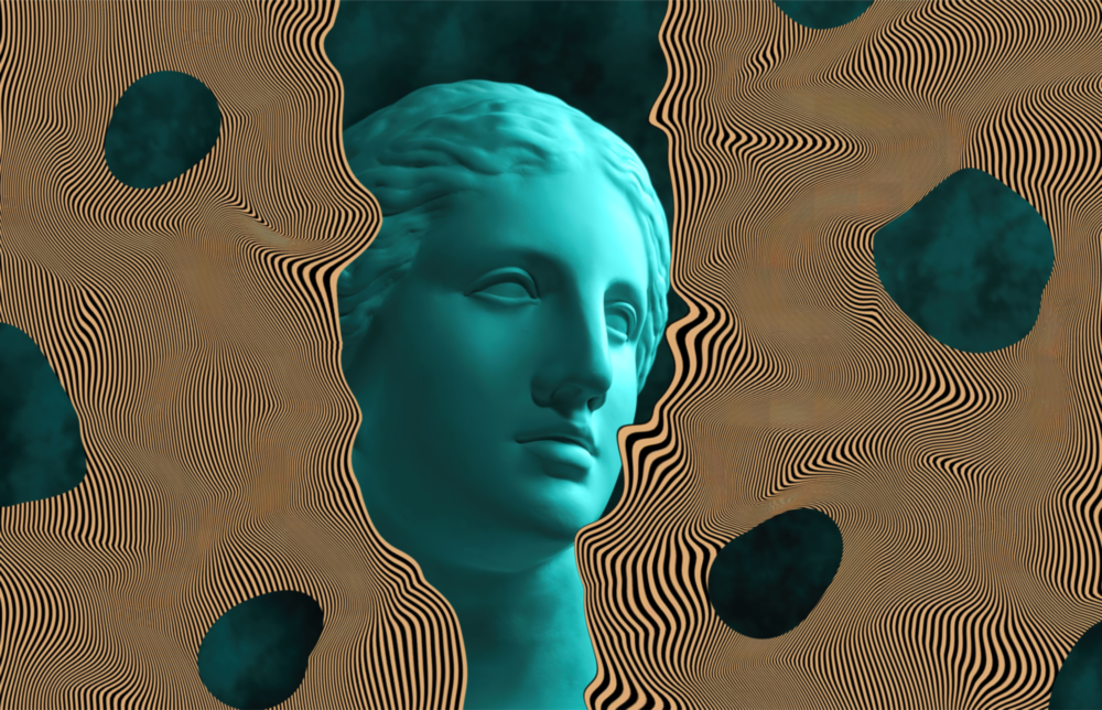 Sculpture Glass Wall Art