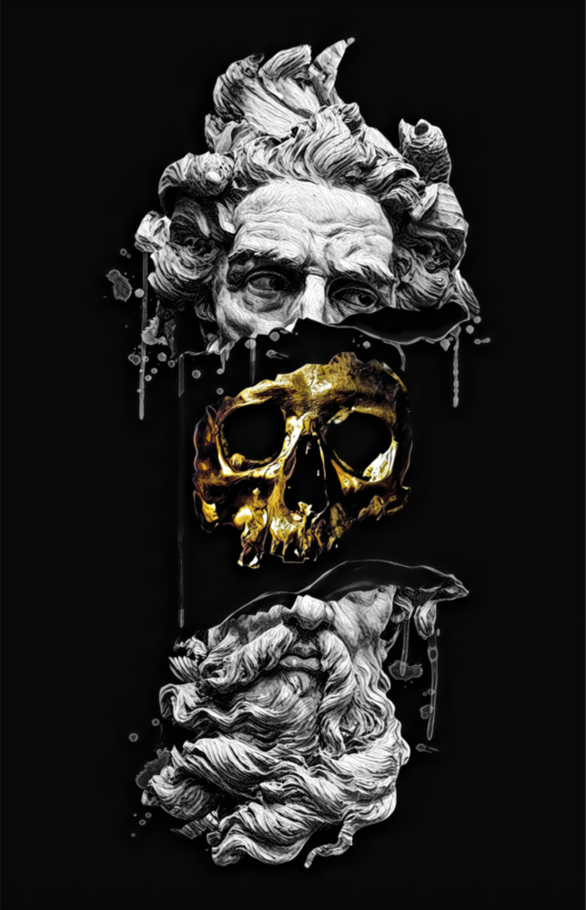 Poseidon Glass Wall Art