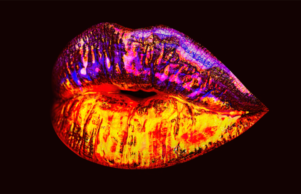 Lip Glass Wall Art