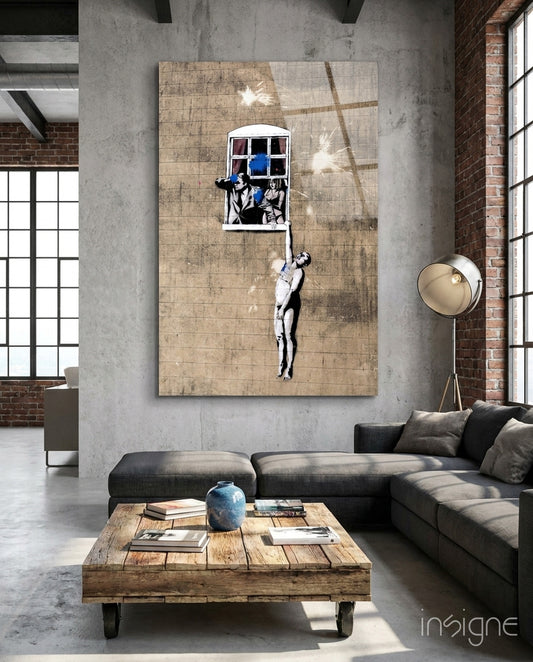 Deception Glass Art - Lifestyle preview in a designer interior
