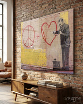 Graffiti Doctor Glass Art - Lifestyle preview in a designer interior