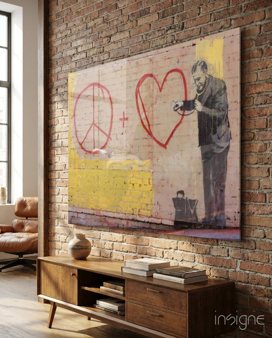 Graffiti Doctor Glass Art - Lifestyle preview in a designer interior