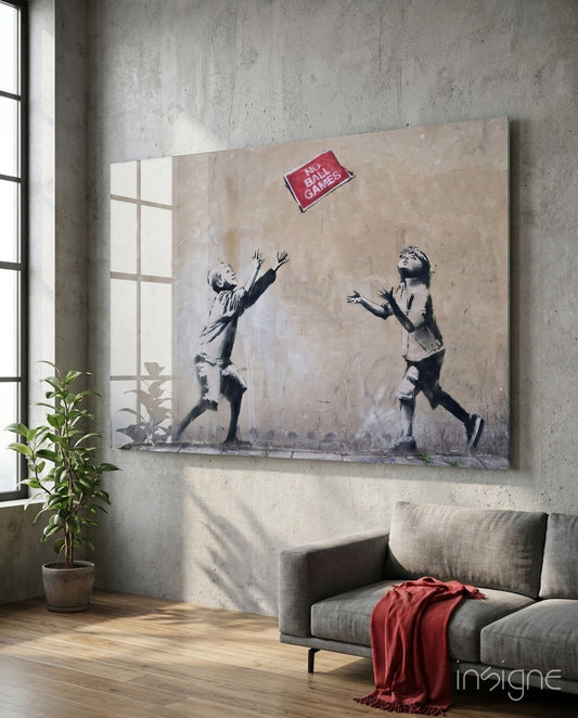 Lost Ball Glass Art - Lifestyle preview in a designer interior