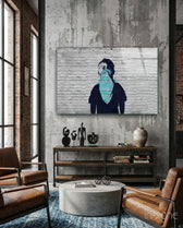 Cute Activist Glass Art - Lifestyle preview in a designer interior