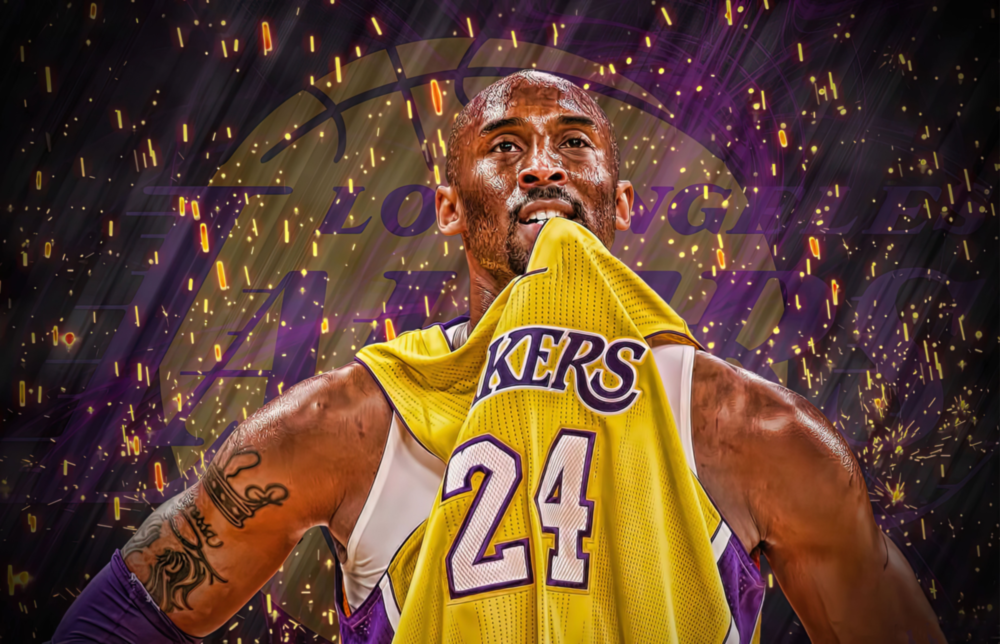 Kobe Bryant Glass Art