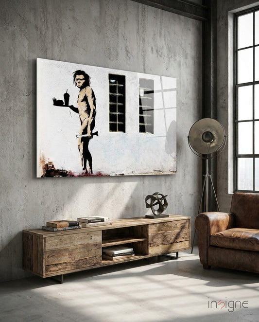 Neanderthal Glass Art - Lifestyle preview in a designer interior