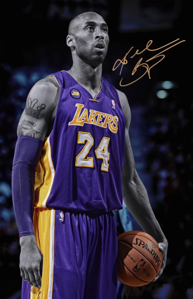 Kobe Bryant Glass Art