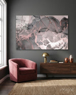 Sweet Pink Glass Art - Lifestyle preview in a designer interior