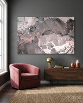 Sweet Pink Glass Art - Lifestyle preview in a designer interior