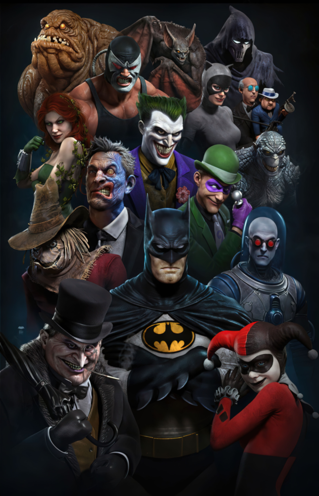 Batman Universe Glass Art