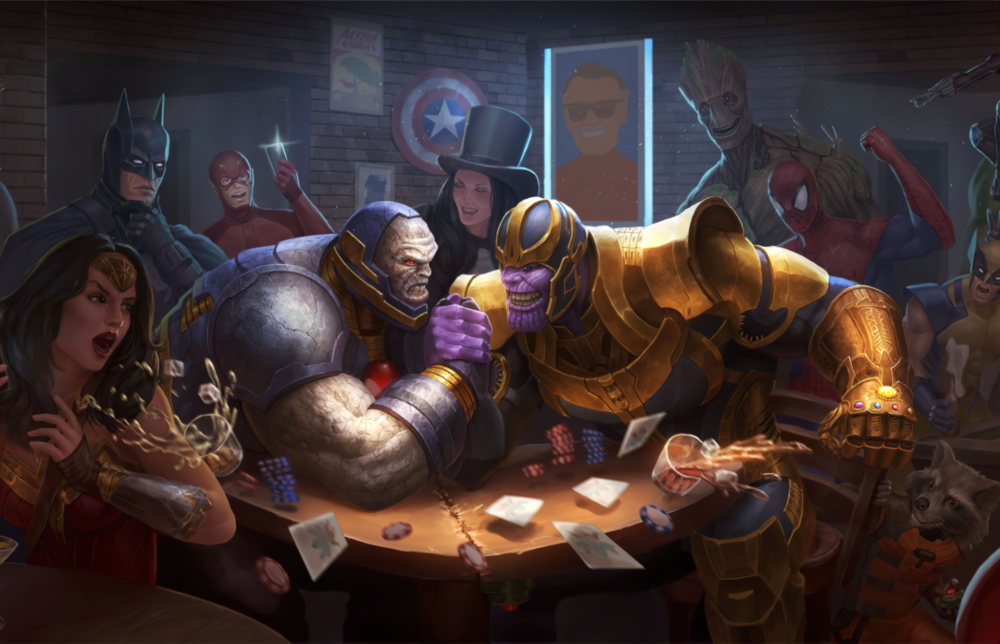 Marvel Glass Art