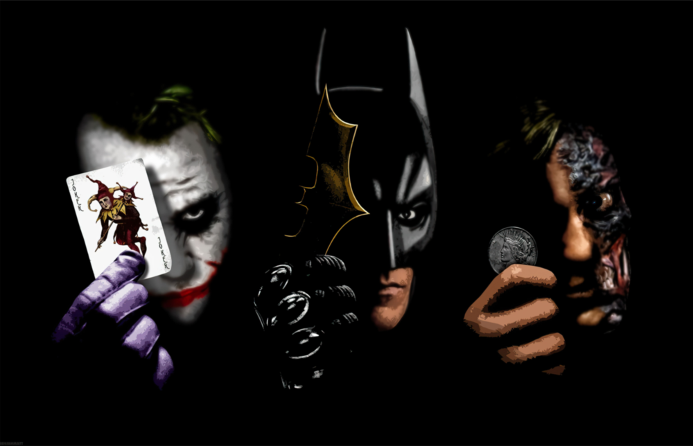 Batman, Joker, Harvey Glass Art