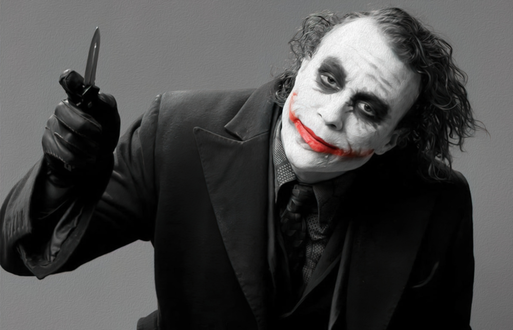 Joker Glass Art
