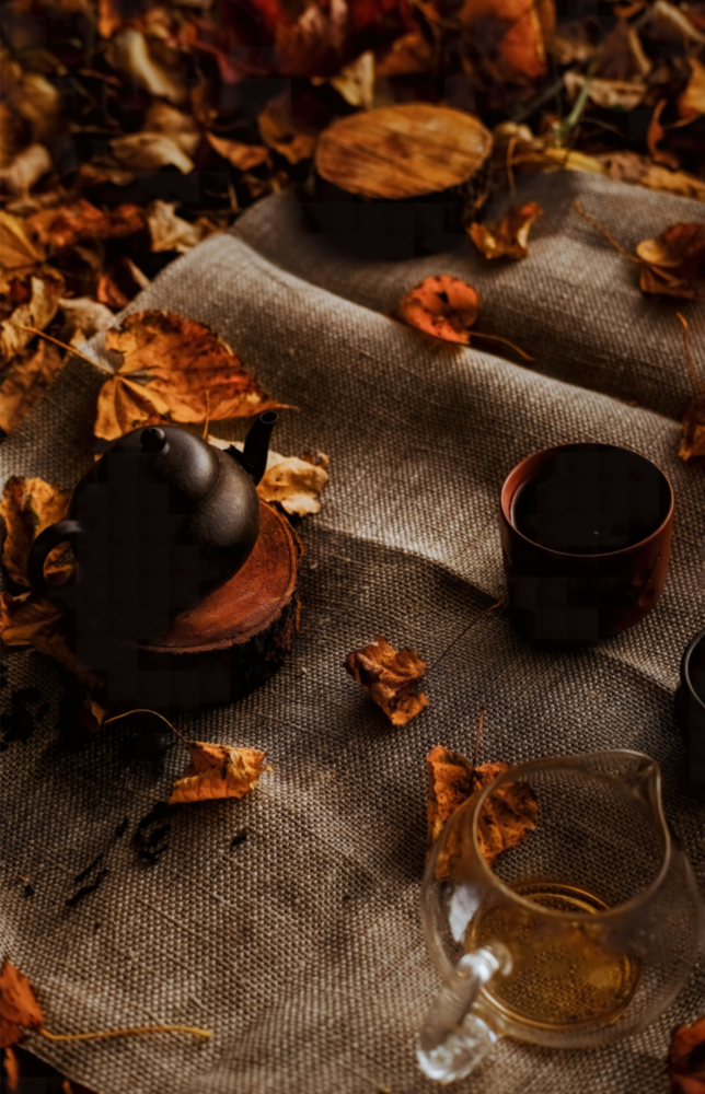 Autumn Picnic Glass Art