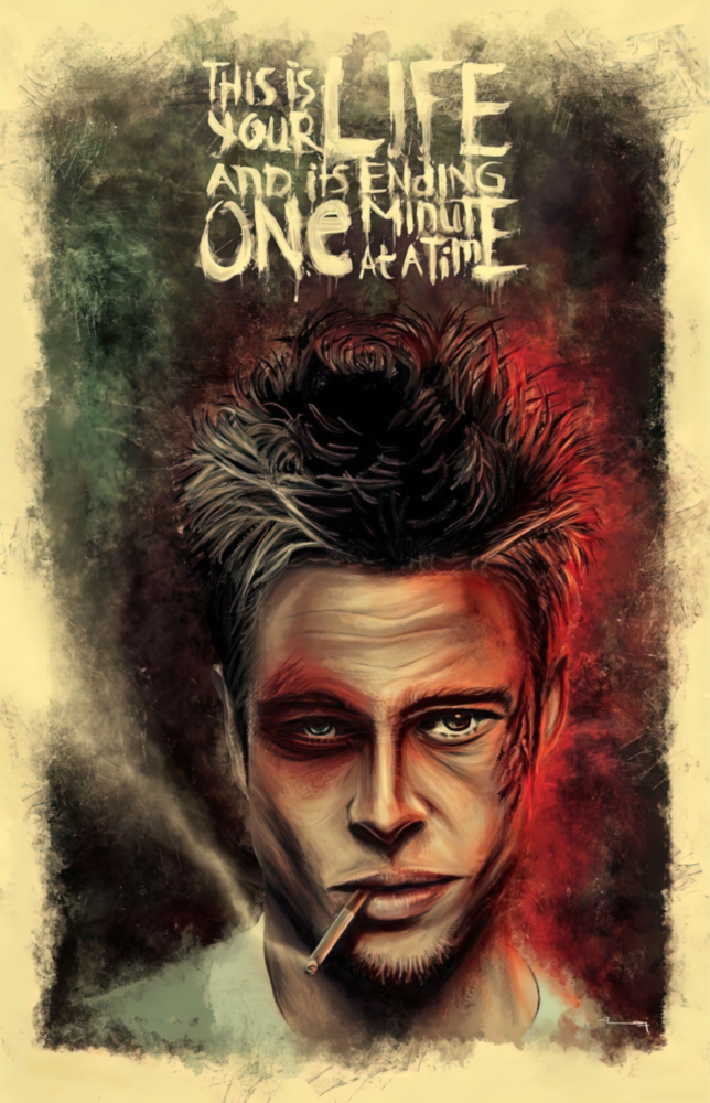Fight Club Glass Art