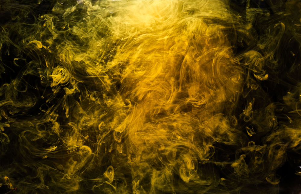 Yellow Smoke Glass Wall Art