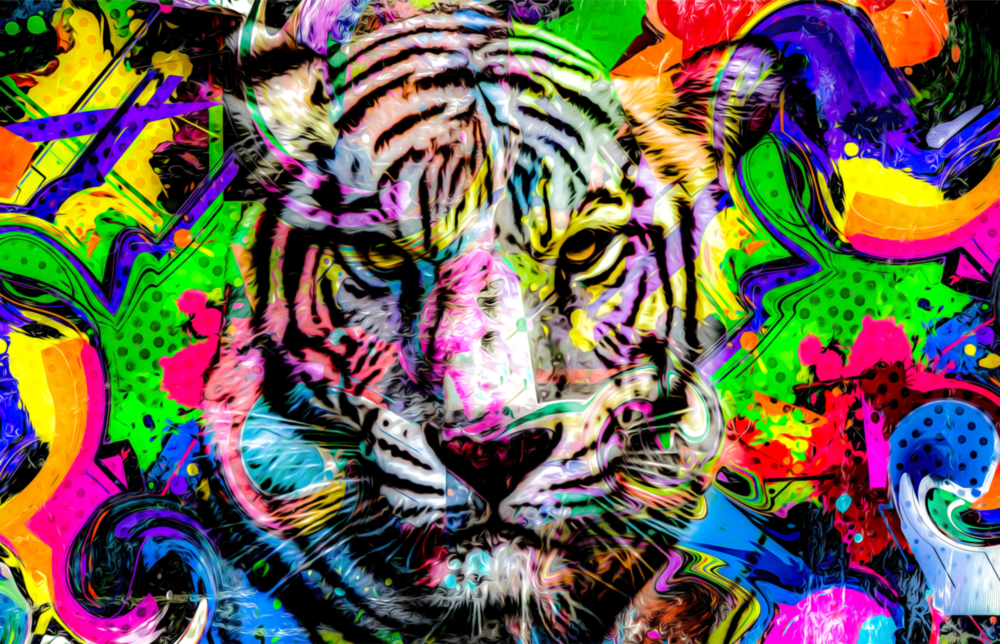 Eye of the Tiger Glass Wall Art