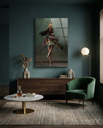 Ballerina Glass Wall Art - Lifestyle preview in a designer interior