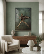 Ballerina Glass Wall Art - Lifestyle preview in a designer interior