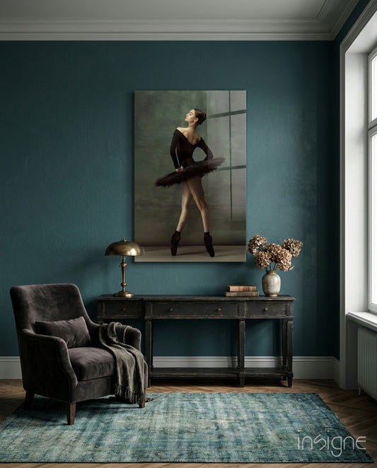 Ballerina Glass Wall Art - Lifestyle preview in a designer interior