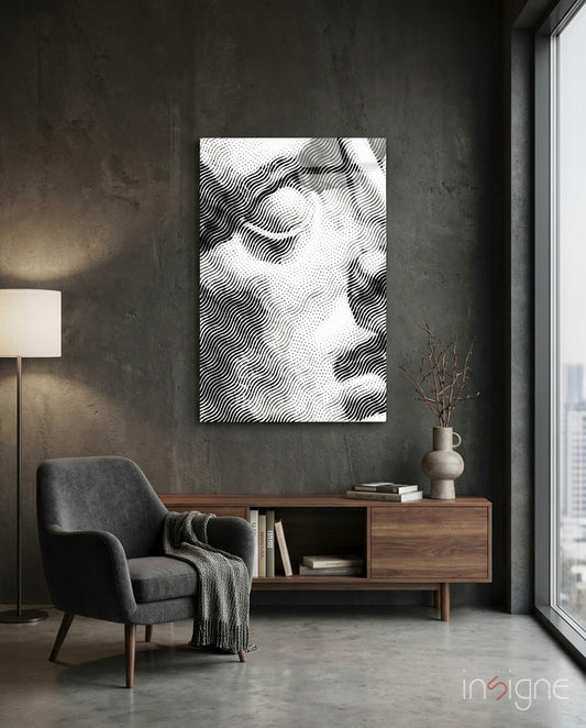 Shocked Glass Wall Art - Lifestyle preview in a designer interior