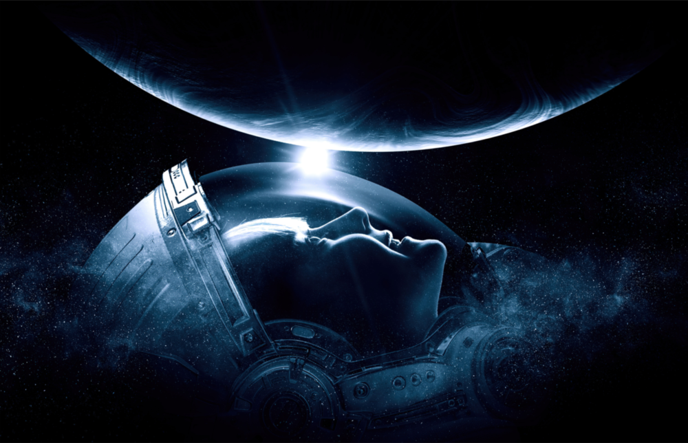 Astronaut's Look Glass Wall Art